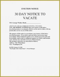 Free Eviction Notice Template Georgia