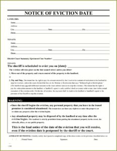 Free Eviction Paperwork