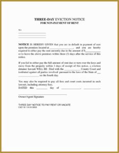 Free Eviction Template Texas