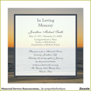 Free Funeral Invitation Template Word Uk