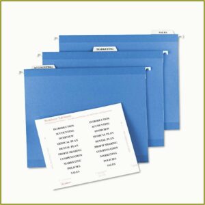 Free Hanging File Folder Label Template Microsoft