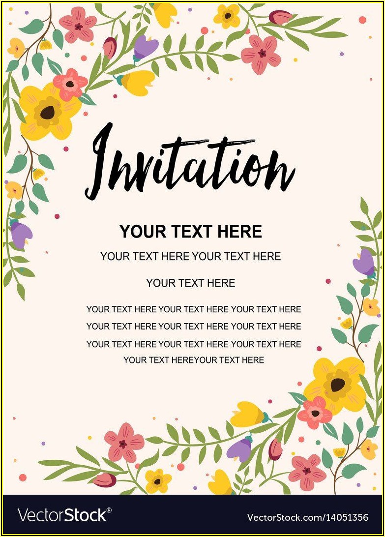 Free Invitation Card Template