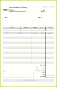 Free Invoice Template Microsoft Word