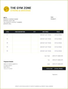 Free Invoice Template Word Doc