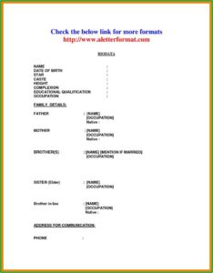 Resume Format In Word File Free Download