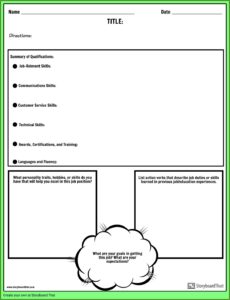 Resume Preparation Worksheet