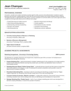 Resume Samples Australia Free