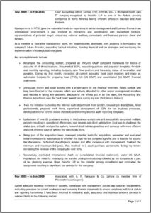 Resume Samples For Accountants