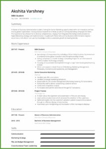 Resume Samples For Finance Professionals