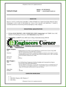 Resume Templates For Experienced Professionals