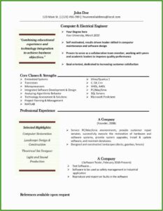 Resume Templates For Mac Free
