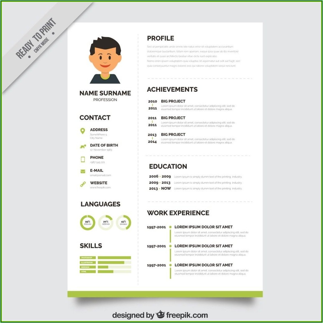 Resume Templates Free Download Psd