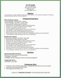 Resume Templates Online Free Printable