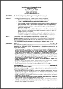 Resume Templates Word Experienced Professionals