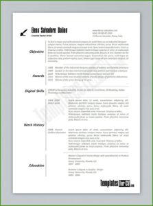 Resumes In Word Format Download