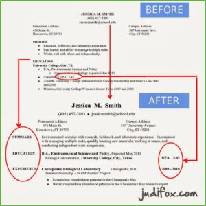 Sample Of Resume Writing For Freshers