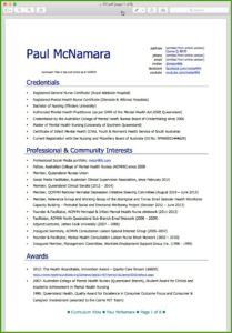 Sample Resume For Registered Nurse In Australia