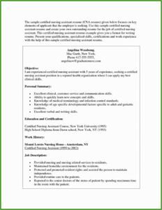Sample Resume For Registered Nurse With No Experience