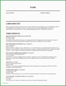 Sample Resume Of Nurses For Abroad
