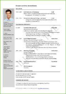 Sample Resume Templates Free Download