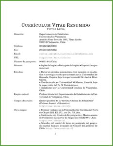 Samples Of Cv Templates