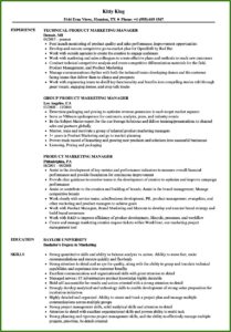 Samples Of Marketing Manager Resume