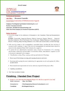 Samples Of Resume Formats