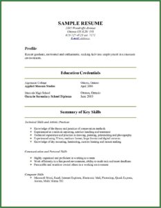 Show Resume Examples