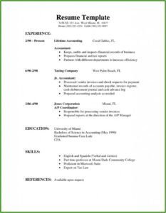 Simple Blank Resume Format Pdf