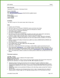 Simple Resume Format Download In Ms Word Pdf