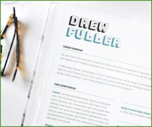 Skills Based Cv Template Word