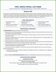 Skills Based Resume Template Canada