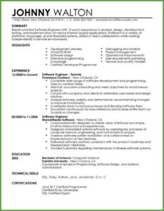 Software Professional Resume