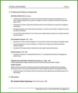 Software Professional Resume Samples