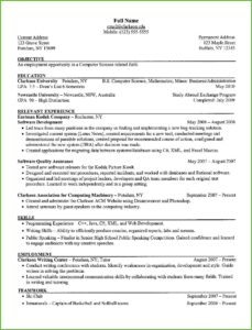 Some Resume Formats