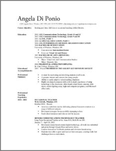 Teacher Resume Builder Free