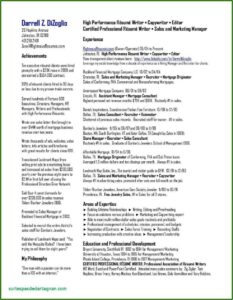 Text Resume Generator