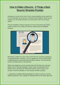 Where Can I Go To Make A Resume