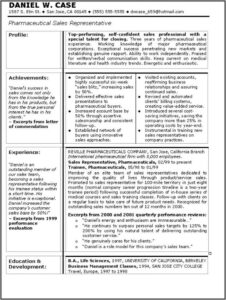 Writing A Resume For Sales Position