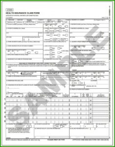 1500 Claim Form Template
