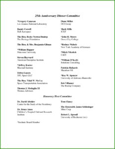 25th Wedding Anniversary Program Templates