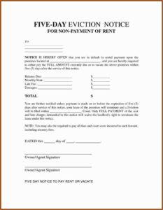 3 Day Notice To Pay Or Quit Form California Free