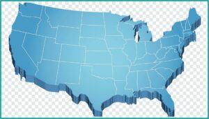 3d Topographical Map Of Us