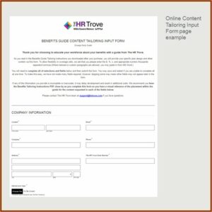 401k Enrollment Form Template