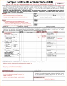 Acord Insurance Form Fillable Pdf