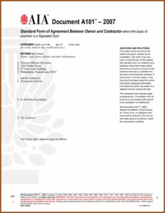 Aia A101 Form Free Download