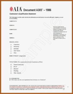 Aia Form A305 Download