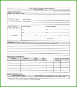 Automotive Invoice Template For Quickbooks