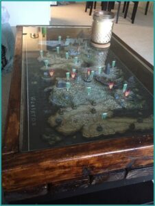 Bathymetric 3d Wood Map