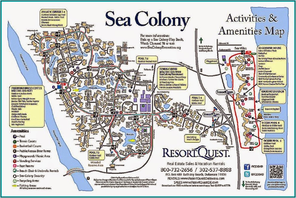 Bethany Beach Communities Map